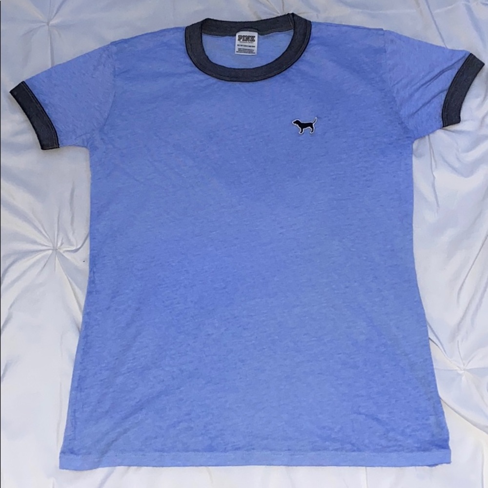 purple t shirt from pink